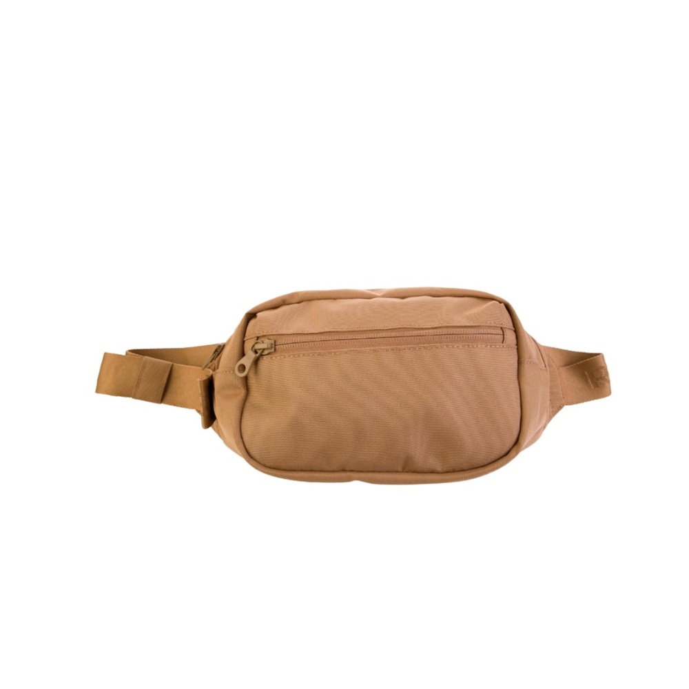 Girlfriend Collective Please Recycle Fanny Pack Waist Bag (Color: Fawn)